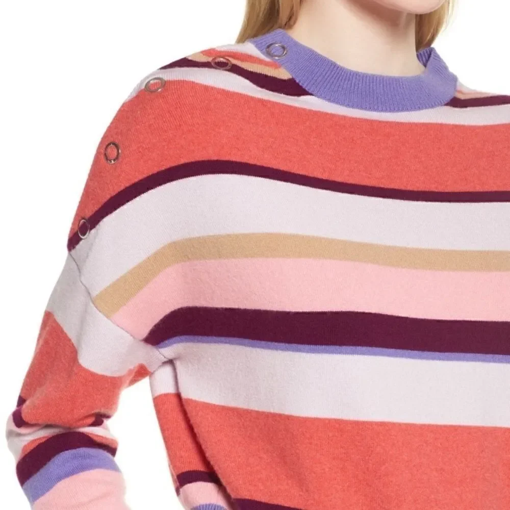 Lewit Stripe Blend Cashmere Sweater small